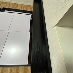 セミダブルベット　収納引き出し付き　コンセントあり。の画像