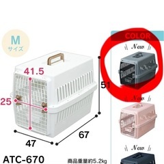 アイリスオーヤマ ペットクレート　キャリー (ATC-670)の画像