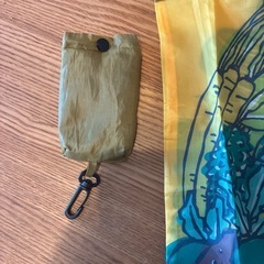 【USED】☆エコバッグ☆黄色☆収納袋付き☆の画像