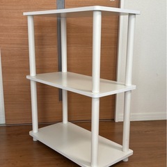 棚【ラック　ホワイト　美品】の画像