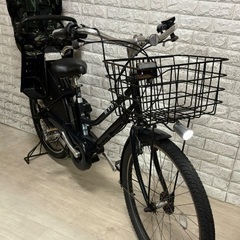 🌸ブリヂストン 電動自転車 HYDEE.II新基準 子供のせ大容量8.7Ah☆完成車配送☆美品☆室内保管☆a1007の画像
