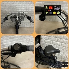 🌸ブリヂストン 電動自転車 HYDEE.II新基準 子供のせ大容量8.7Ah☆完成車配送☆美品☆室内保管☆a1007の画像