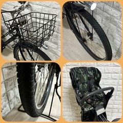 🌸ブリヂストン 電動自転車 HYDEE.II新基準 子供のせ大容量8.7Ah☆完成車配送☆美品☆室内保管☆a1007の画像