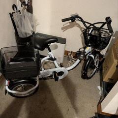電動アシスト自転車三輪じてバッテリー新品２本付いてます。の画像