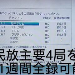 2-2/最終価格/2TB/東芝/D-M470/最大6ch全録/フルハイビジョン12倍録画/レグザ/REGZA/汎用リモコン付/動作品の画像
