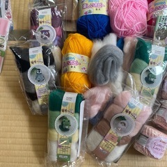 毛糸・羊毛フェルトなどまとめての画像