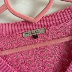【USED】☆レディース☆サマーセーター☆ショッキングピンク☆サイズ3
☆の画像