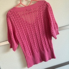 【USED】☆レディース☆サマーセーター☆ショッキングピンク☆サイズ3
☆の画像
