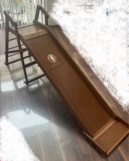 ミッフィー　滑り台　折りたたみ式　木製