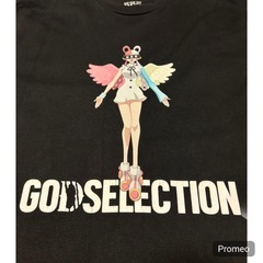 ✨希少✨ゴッドセレクション×ワンピース ウタ 黒 Ｌサイズ コラボTシャツの画像