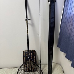 【中古美品】ロデオクラフト　999.9 イエローウルフ61L-e ランディングネット　セット の画像