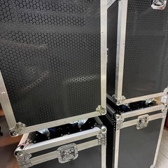 楽器 機材ケース キャスター付き ブレーキ 47×44×高さ82cm  楽器 精密機器 アルミハードケースの画像