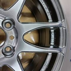 2本組★タイヤホイール 新古品 WORK WHEELS 16×6.5 グリミットシルバーの画像