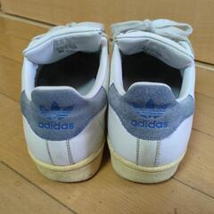 adidas Superstar ホワイト/グレー スニーカー 23cmの画像