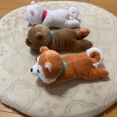 犬のぬいぐるみの画像