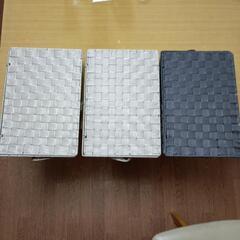 美品！蓋付き収納ボックス（３点セット）の画像