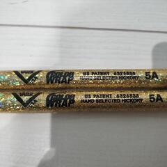 VATER Color Wrap Series 5A ドラムスティック ゴールド PICKBOY サンバホイッスル セット ベーター カラーラップ の画像