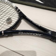 slazenger 硬式テニスラケット XCEL TOUR100 ネイビーホワイト ソフトケース付き スラセンジャー テニス ラケット エクセル ツアー100の画像