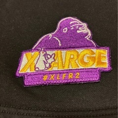 ✨希少✨ FR2×XLARGE コラボ 刺繍ロゴ黒 ショートスウェット Mの画像