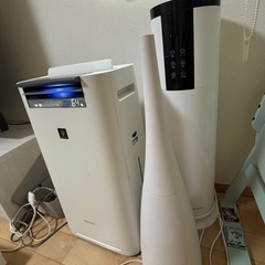 空気清浄機1台、加湿器2台セット