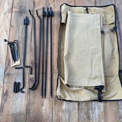 中古　クイックキャンプ　QUICKCAMP 焚火陣幕　の画像