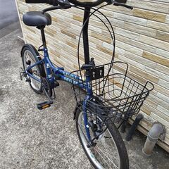 中古自転車 6段変速 20インチ 折り畳み 軽整備済み 防犯登録対応 町田市 相模原市 MM816の画像
