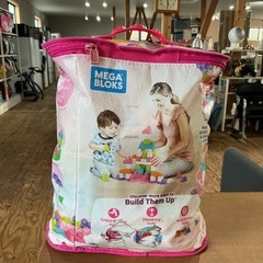 1才からのメガブロック💗 MEGA BLOCK 80個入り 赤ちゃん用おもちゃ ピンクの画像