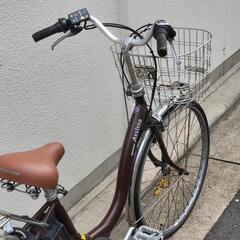 ブリジストンの電動アシスト自転車アシスタ♪おしゃれなダークブラウンの画像