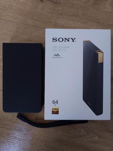 NW-ZX707 新品同様品＋ SDカード、純正ケース＋専用ケース付属品全てあり NW-ZX707 純正ケース&64gbのsd付