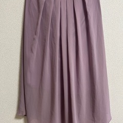 ラベンダー フレアスカート ゴムウエストの画像