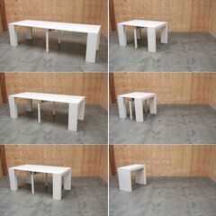 ≪zyt2397ジ≫ expand furniture エクステンションテーブル Junior Giant 幅270cm/12人用ダイニングテーブル/コンソール/中古家具/宮城県仙台市 70806-10の画像