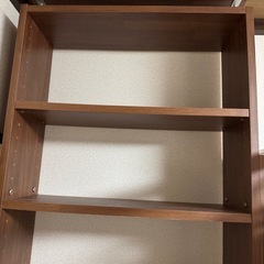 本棚　組み立て　天井固定可能の画像