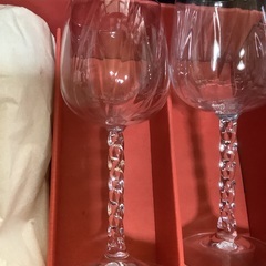 新品、フランス製のワイングラス６個セット、クリスタルダルクです②の画像