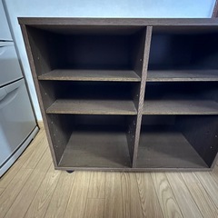 棚　本棚　もの入れ　　キッチン用品　棚　 高さ調整可能　　幅76cm 高さ61cm 奥行き40cmの画像