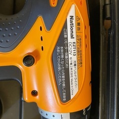 充電ドリルドライバー EZT113YKY バッテリー付 電動工具 National 専用ケース付 の画像