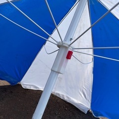 ●ビーチパラソル　傘開いて160cm  海　アウトドア
の画像
