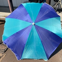 ●ビーチパラソル　傘開いて160cm  海　アウトドア②の画像