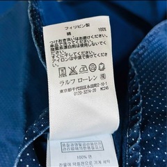 【8/15(金)まで】 【ラルフローレン】メンズ シャツ ブルー 目立った傷や汚れなしの画像