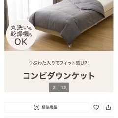 ニトリ　ダウンケット２枚
の画像