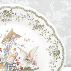 NIKKO (ニッコー) 食器 MUSEE DE L‘IMPRESSION DE MULHOUSE FRANCE ミュルーズ染織美術館 大皿  プレート 盛皿 28cm 【中古】 【キモノオフ野々市若松店】の画像