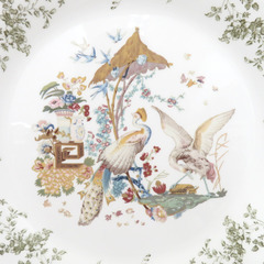 NIKKO (ニッコー) 食器 MUSEE DE L‘IMPRESSION DE MULHOUSE FRANCE ミュルーズ染織美術館 大皿  プレート 盛皿 28cm 【中古】 【キモノオフ野々市若松店】の画像