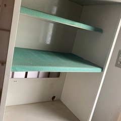 計量米びつ付きキッチン収納棚の画像