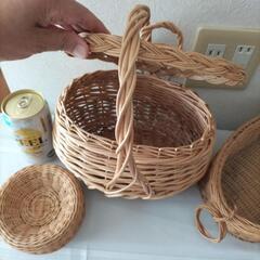 本物の藤の手編み製品の画像