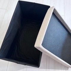 【新品】オットマン　カーキカラー 小型の画像