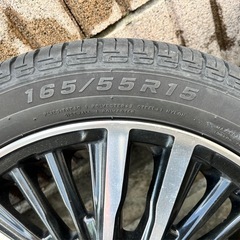 決定★アルミホイール付きタイヤ 165/55R15 の画像