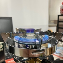 I2508-365 パール金属 キャプテンスタッグ 小型ガスバーナーコンロ M-7901E 動作確認済み ※ガスは付いていません 中古の画像