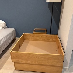 無印　ベットフレーム下収納、大の画像