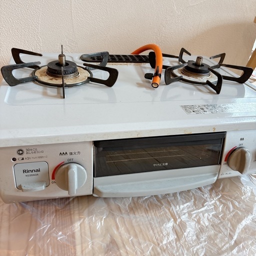 KG35NGRL-LP Rinnai 2口ガスコンロ 左強
