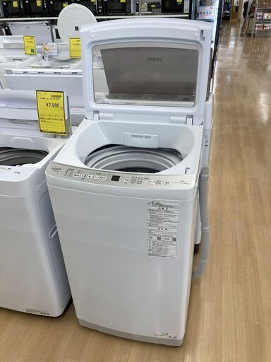 A-019【リユースのサカイ野々市店】洗濯機 アクア AQW-P7PJ 2024年製 ※クリーニング済み/当店6ヶ月保証