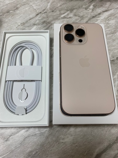 【美品】iPhone 16 Pro 256GB デザートチタニウム おまけ付き